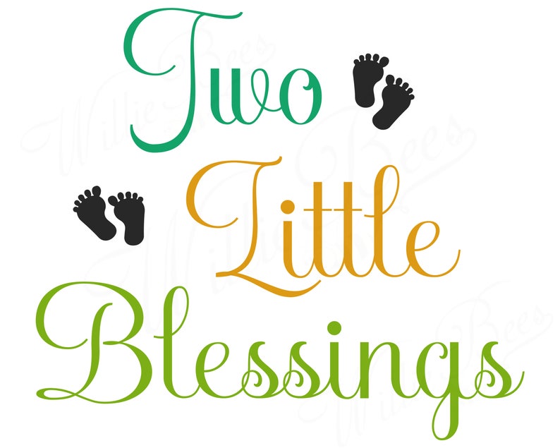 Download Twins SVG Twin Babies Little Blessings SVG Baby SVG | Etsy