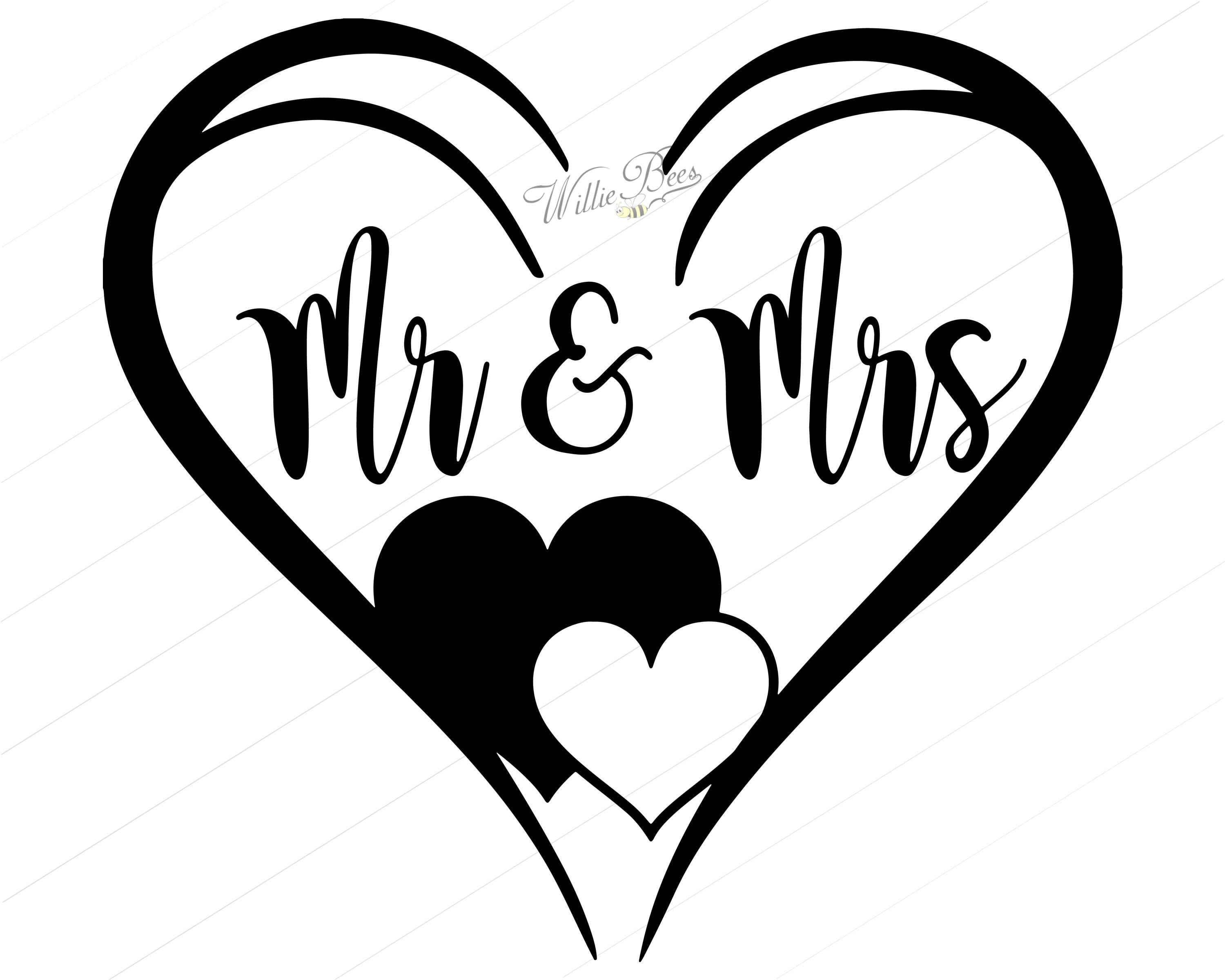 Download Bride And Groom SVG Mr And Mrs Svg Wifey And Hubby Getting | Etsy