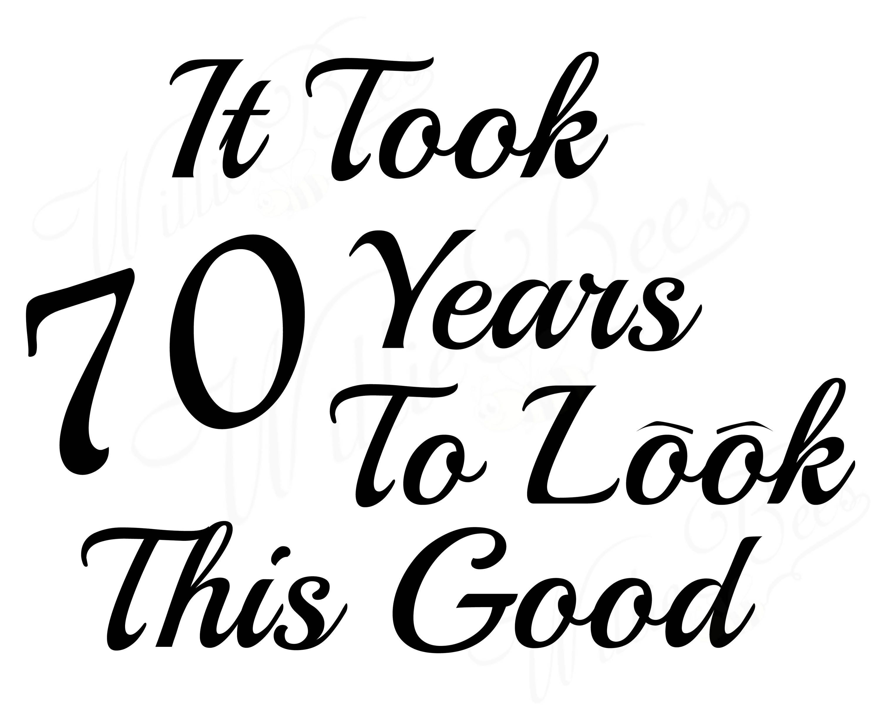 Download Milestone Birthday SVG Seventy Years 70 Years old Birthday ...