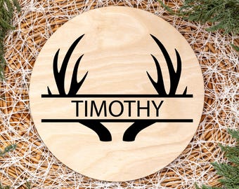 Antler Split Monogram SVG, Deer Antlers Split Monogram Frame, Deer Monogram, Hunting Monogram SVG, Buck Split Monogram SVG, Digital Download