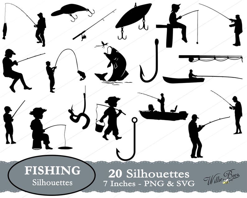 Download Commercial Use Fishing Image Fishing Boat Fish Clipart Fishing Svg Gone Fishing Fish Hook Fishing Lure Fishing Rod Instant Download Clip Art Art Collectibles Poligon Com