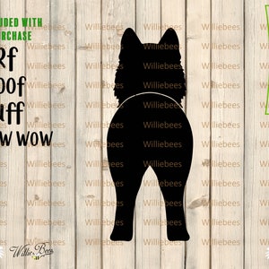 Husky Dog Butt SVG, Siberian Husky, Canine Clipart, Husky Dog Decal, Glowforge Laser, Dog Clipart, Dog  Hook, Digital Download