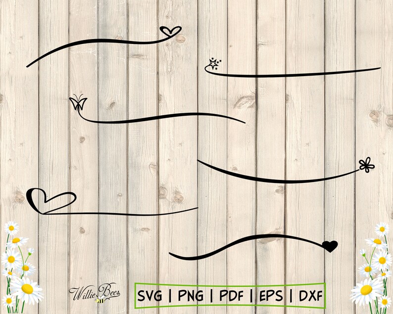 Text Tails SVG Dividers SVG Font Tail Swoosh Vector | Etsy