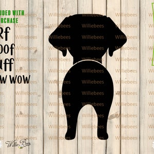 Labrador Retriever Dog SVG, Lab Dog Butt, Puppy Dog, Retriever Dog Decal, Glowforge Laser, Dog Clipart, Dog  Hook, Digital Download