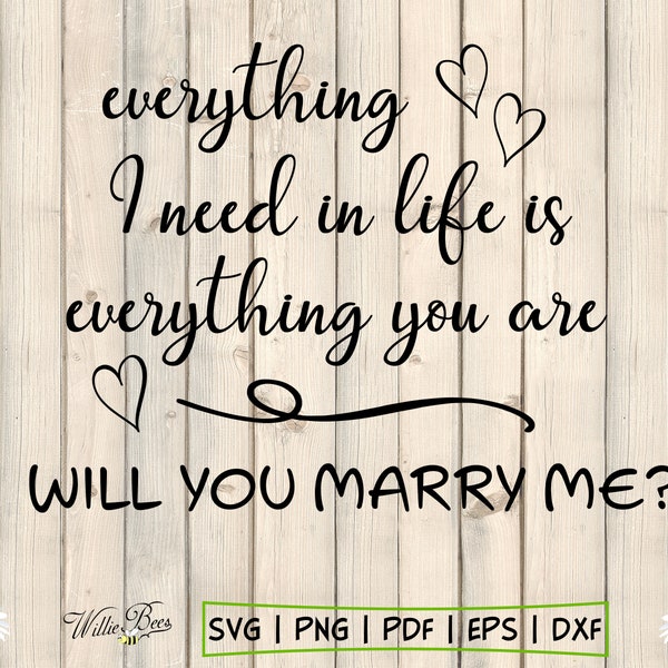 Marriage Proposal, Will You Marry Me SVG, Engagement SVG, Marry Me Card Quote, Photo Overlay, Say Yes, Bride Groom, Digital Download