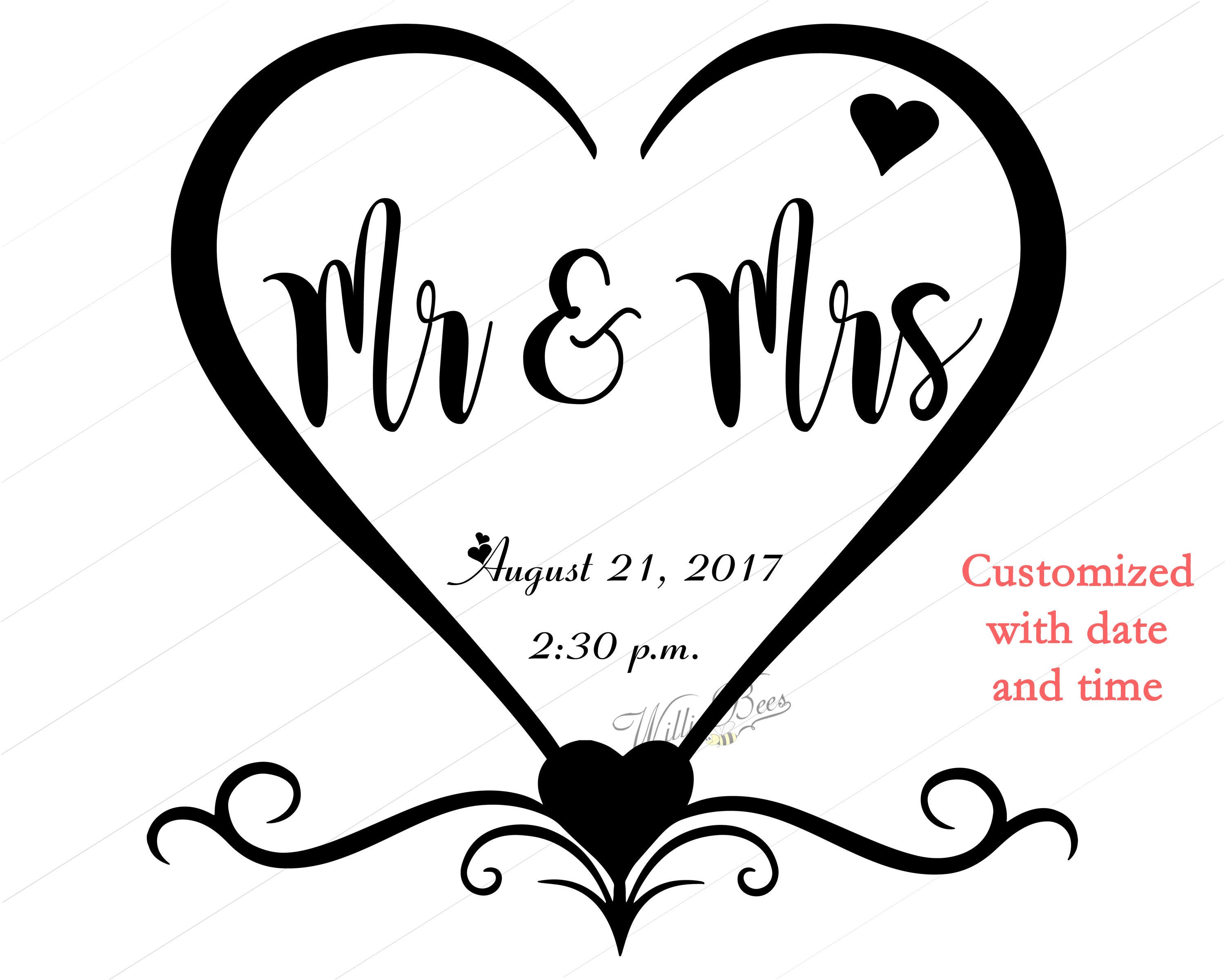 Download Personalized Marriage Gift Wedding Day SVG Getting Married ...