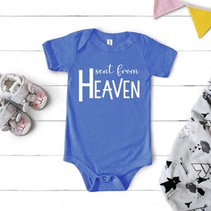 Enviado desde el cielo SVG, linda cita para recién nacidos, bebé milagroso de FIV, regalo de baby shower para mamá primeriza, bebé en camino, regalo de Dios, descarga digital