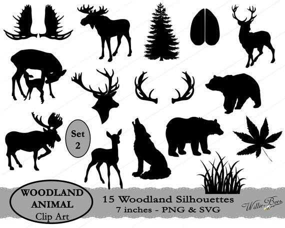 Download Woodland Animal Svg Animal Clip Art Forest Animal Whitetail Etsy PSD Mockup Templates