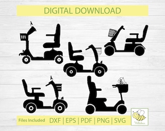 Electric Scooter, Mobility Scooter, For Seniors, Motorized Mobility Device, Power Scooter, Handicap Aid, Medical Scooter, Digital Download