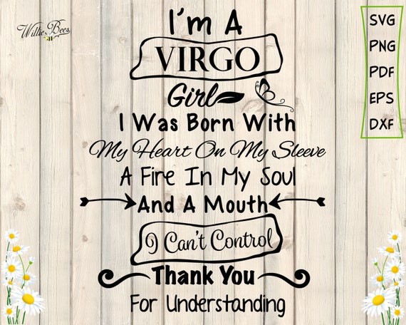 Download I M A Virgo Girl Svg August Birthday Svg September Etsy