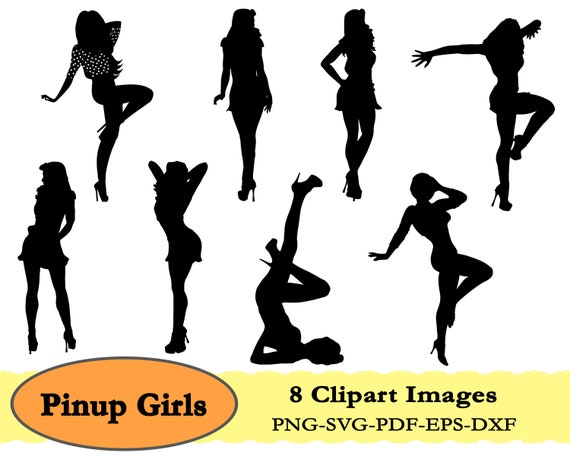 Download Pinup Girl Silhouette SVG Sexy Pinup Girl SVG Sexy Ladies | Etsy