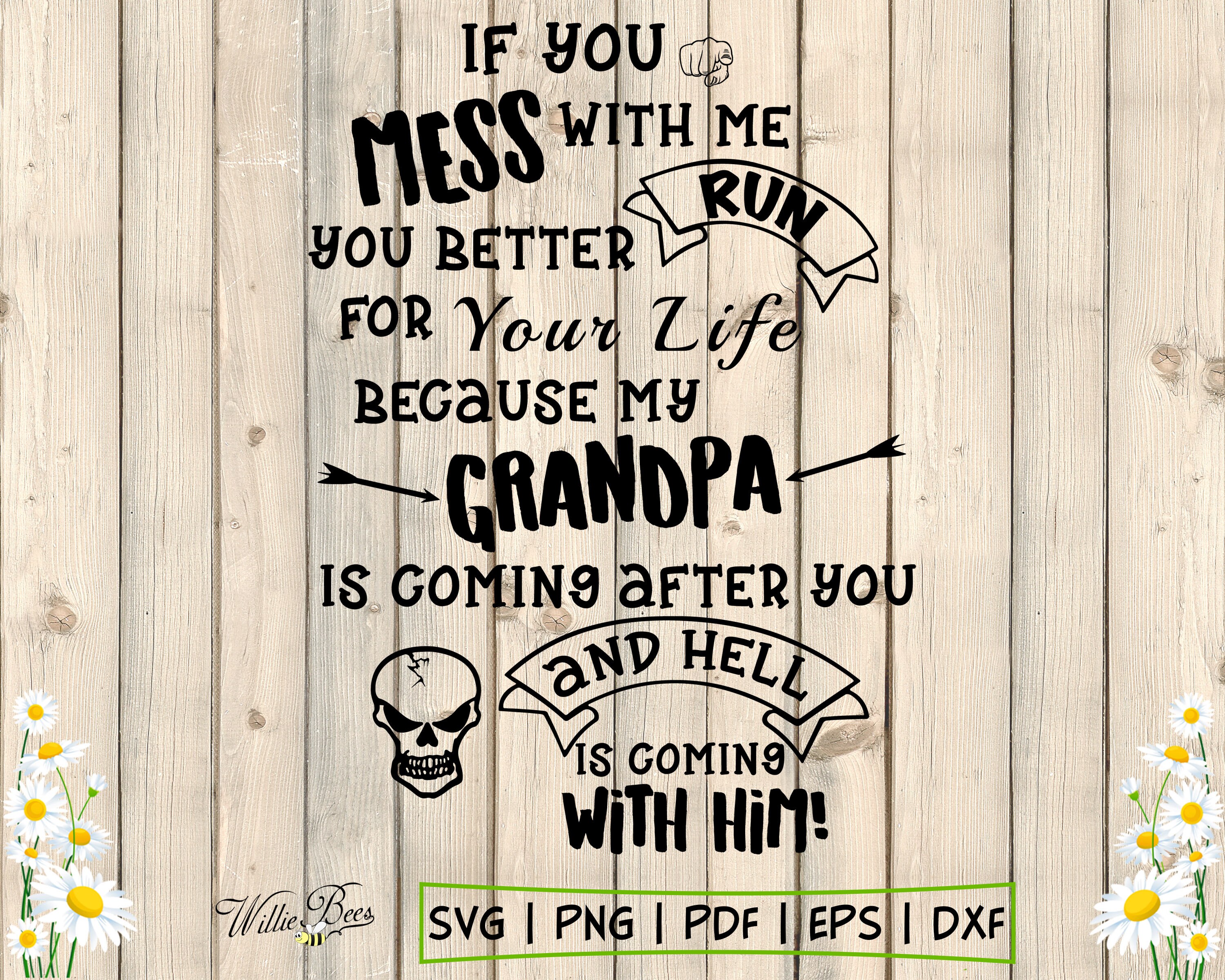 Download Grandad SVG My Grandpa SVG Kid Shirt Kid Quote Toddler | Etsy