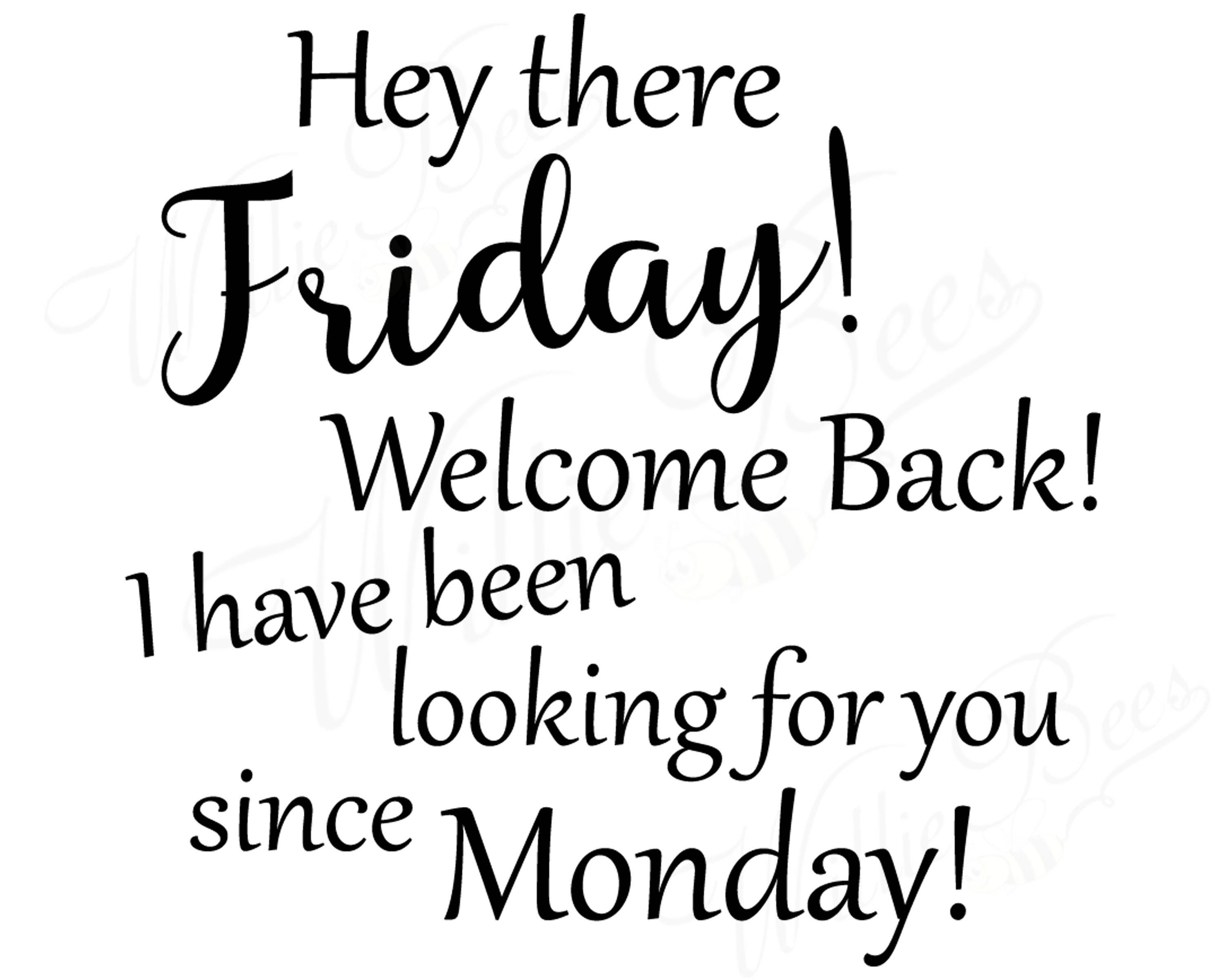 Download Friday SVG Hey There Friday Weekend SVG Work Week Monday | Etsy