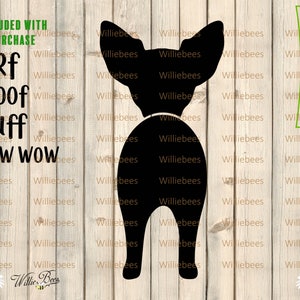 Chihuahua Dog SVG, Dog Butt, Puppy Dog, Chihuahua Dog Decal, Glowforge Laser, Canine Clipart, Dog  Hook, Small Dog, Digital Download