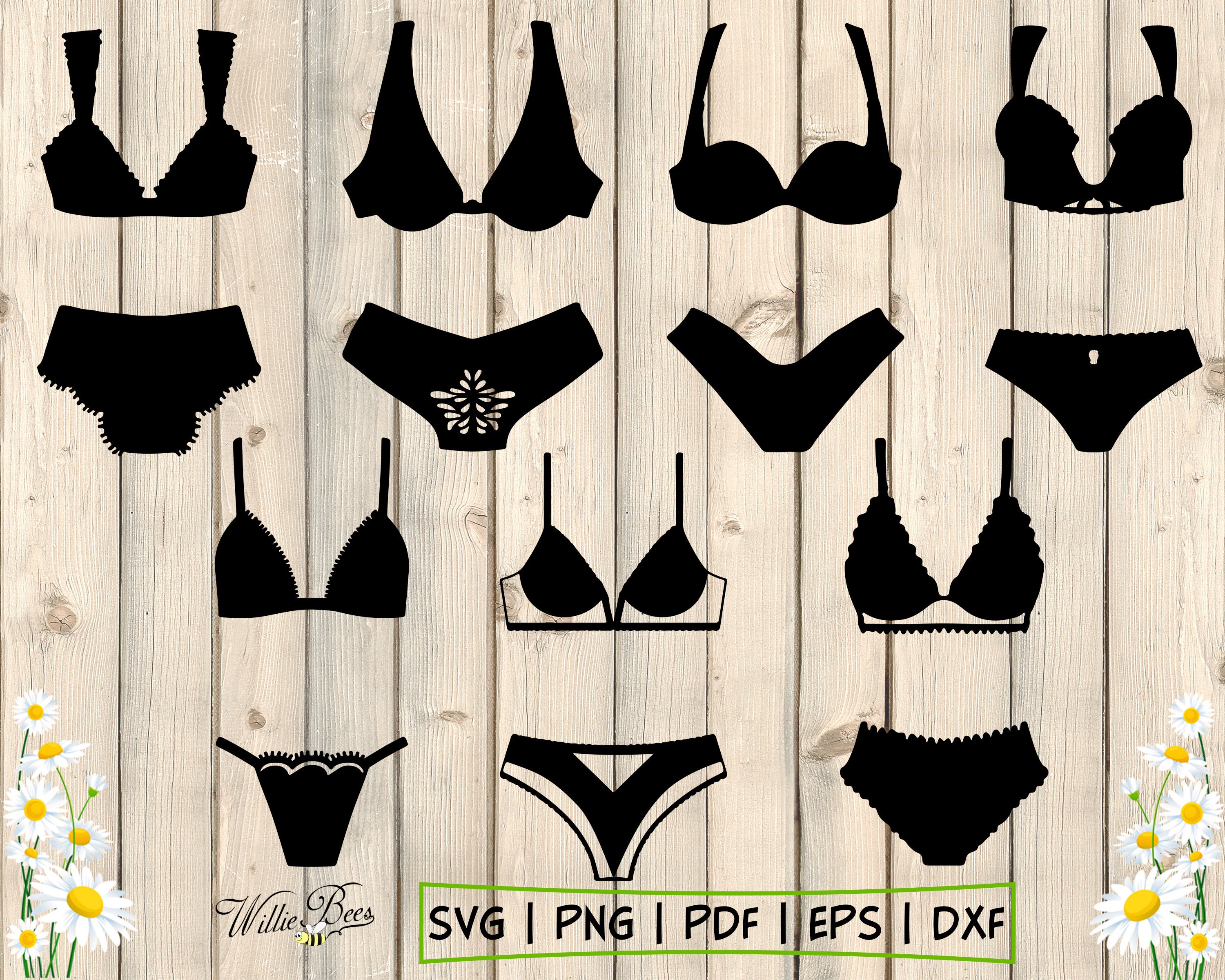 Instant Download Digital File Digital Free License Lingerie set SVG