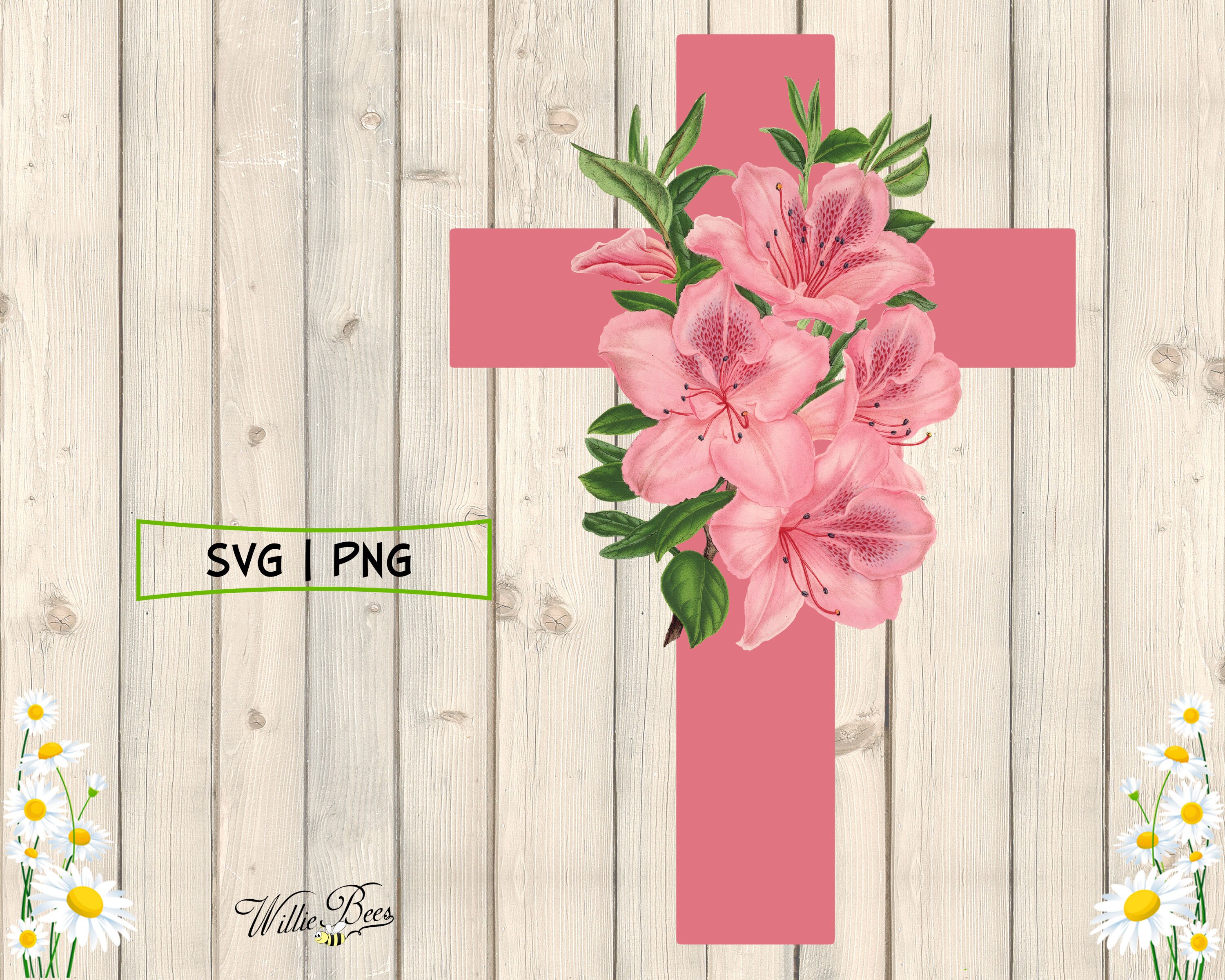 Religiöses Kreuz Svg Kreuz Mit Blumen Jesus Kreuz Heilige | Etsy