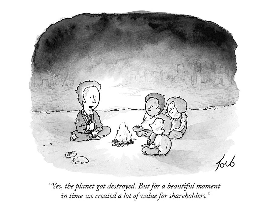Signed Print of My New Yorker Cartoon yes the Planet Got - Etsy Signed Print of My New Yorker Cartoon yes the Planet Got - Etsy