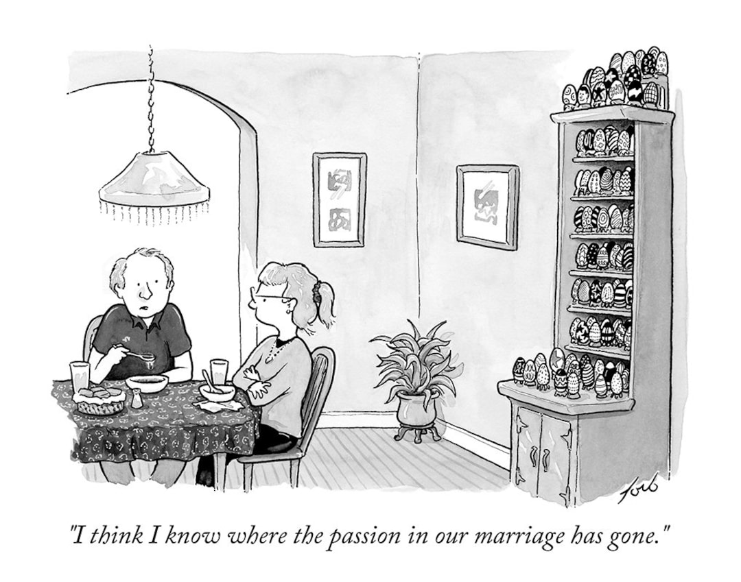 Signed Print of My New Yorker Cartoon passion in Our - Etsy Signed Print of My New Yorker Cartoon passion in Our - Etsy