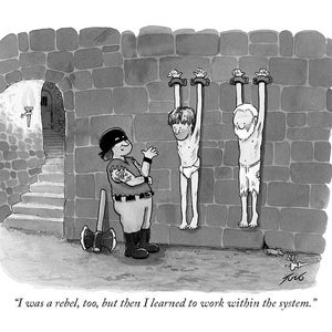 Signed giclee print of my cartoon &quot;I Was A Rebel Too&quot;