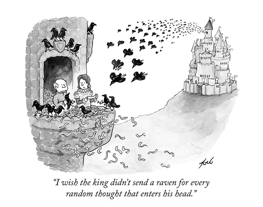 Signed Print of My New Yorker Cartoon i Wish the King - Etsy Signed Print of My New Yorker Cartoon i Wish the King - Etsy
