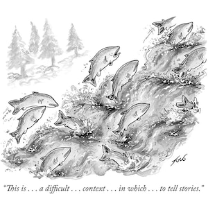 Signierter Kunstdruck meiner New Yorker Cartoons "