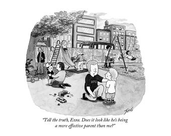 Signed print of my New Yorker cartoon "Tell The Truth, Ezra"