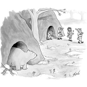 Signed print of my New Yorker cartoon "Spring Training"