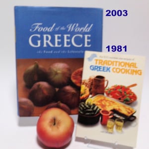 Book: Greek Cookbooks Food of the World 2003 Greece (Food and Lifestyle) & Traditional Greek Cooking 1981 Color Photos 500 Recipes Vintage