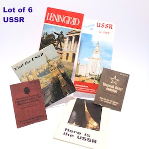 Vintage USSR Travel Memorabilia: 1960s-80s Brochures, Maps & Photos - Leningrad