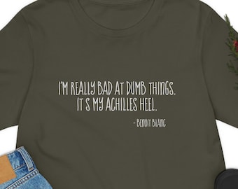 I&#39;m Really Bad at Dumb Things | Benoit Blanc | Glass Onion Short Sleeve Tee