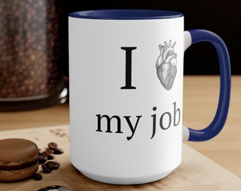 I Heart My Job Mug, Doctor, Nurse, Medical Gift