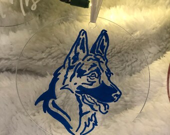 Dog/Puppy Acrylic Christmas Ornaments - Hand-Painted - Custom
