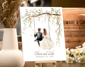 Personalized Wedding Swing Sign