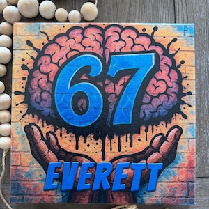 67 Brain Rot Graffiti Canvas With Personalized Name - Etsy