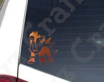 Entei/Suicine/Raikou Pokemon Vinyl Decal/HOLOGRAPHIC/Black/White