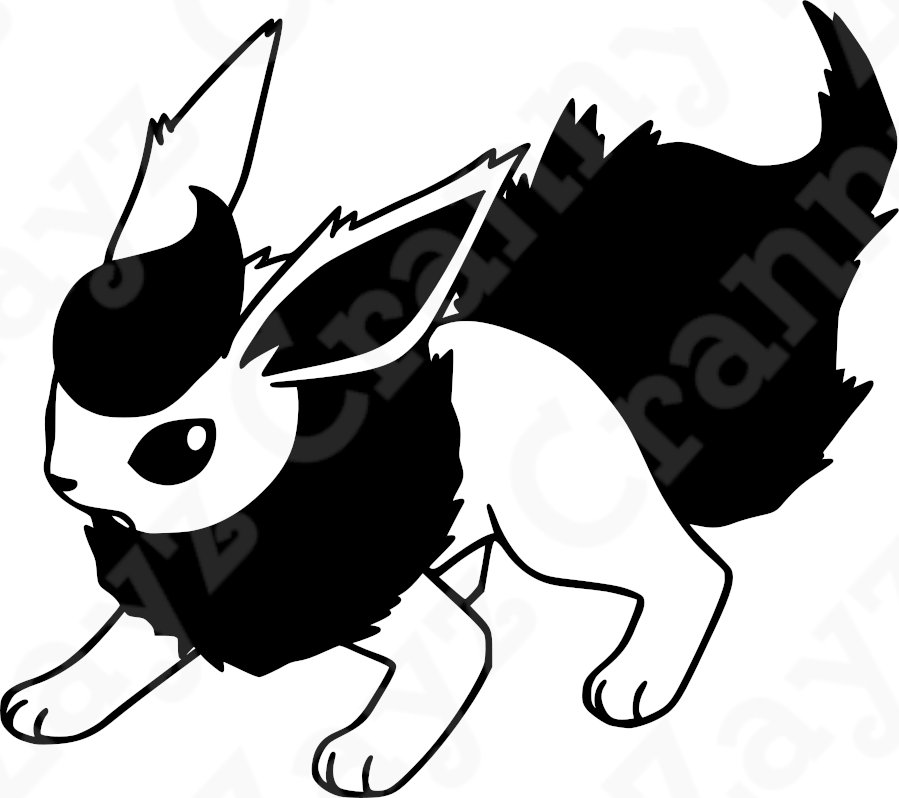 Eevee SVG Layer Pokemon Smash Brother Eevee Pikachu Ashecatch Them