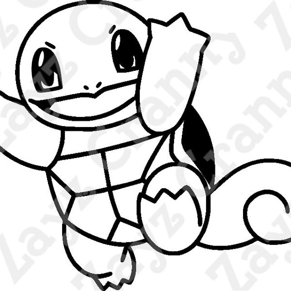 Squirtle SVG File FLAT