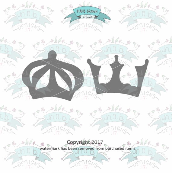 Download Free Digital Instant Download Crown King Queen Set Royalty Etsy SVG Cut Files