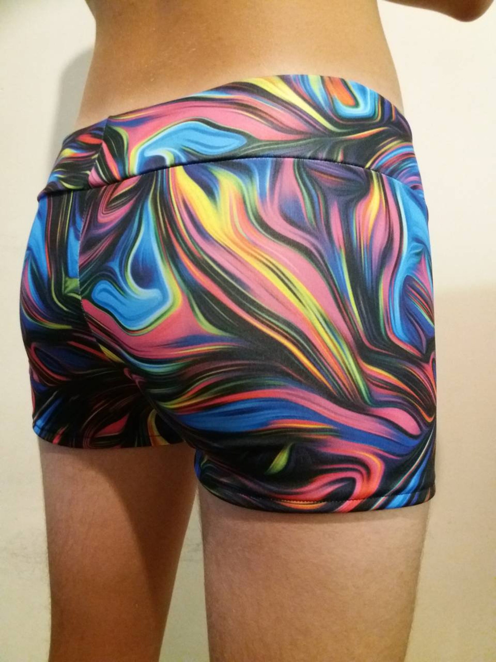 Mens Shorts/ Festival Men Shorts/rainbow Booty Shorts/ Festival