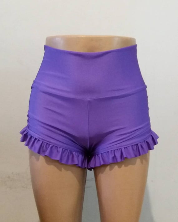 purple shorts womens