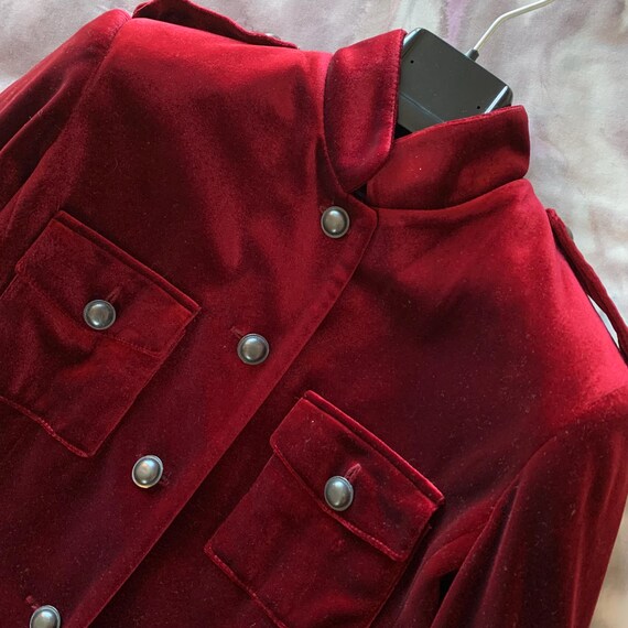 Angel Nina (38/m) 90s Womens Velvet Synthetic Blend Asian Military