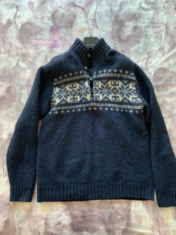 Shetland Maglione Uomo Pura Lana Maglioni Isole Shetland Maglione