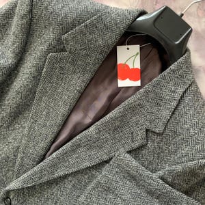 80s Herringbone Coat - Etsy Canada