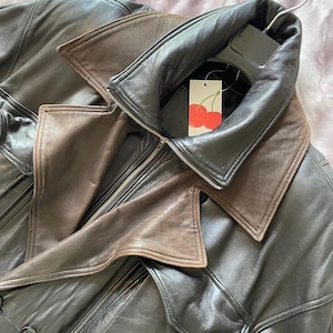 Loewe Loewe Tan Leather Jacket Reversible | Grailed