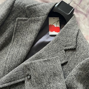 Burberry Irish Tweed Coat - Etsy