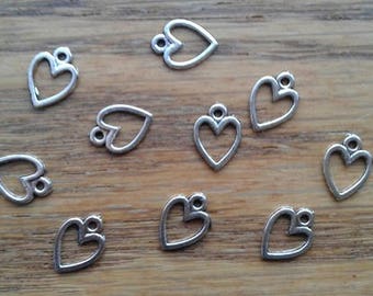 8//25pcs 33mm Antique Silver Filigree lovely delicate flowers charm pendant