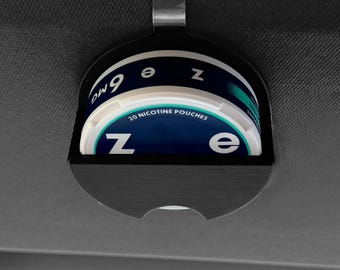 Soporte para bolsitas de nicotina para Zone, Zyn, Rogue, Velo+ / Organizador para visera de coche/camioneta, regalo para él, regalo para obrero, accesorio para camión de trabajo