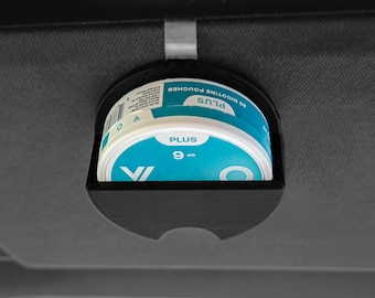 Soporte para latas de bolsitas de nicotina para Velo+, Zyn, Rogue, Zone / Organizador para visera de coche para camión, regalo para él, regalo para obrero, accesorio para camión de trabajo
