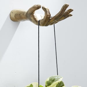 Boho Wall Hook - Decorative Gold Planter Hook - Bohemian Decor