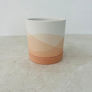 Minimalist Pot - Indoor Planter with Drainage, Minimalist Decor for Flower and Succulents - Home and Office Decor